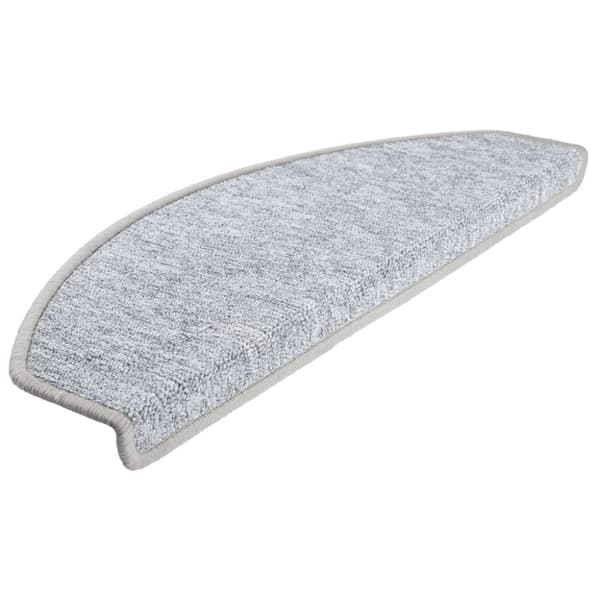 vidaXL Trappematter 10 stk 65x24x4 cm lysegrå