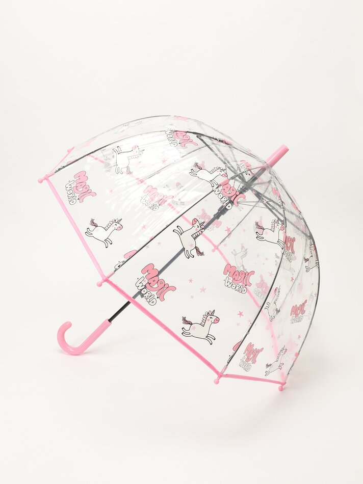 Guarda-chuva transparente com estampa de unicórnio - Vários modelos