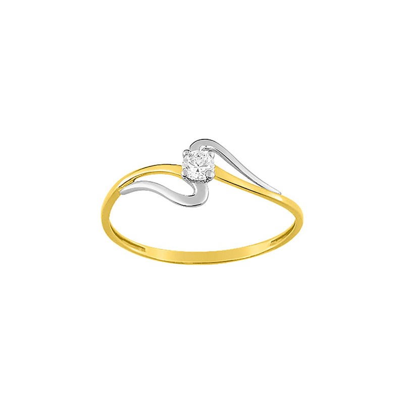 Bague Femme - Oxyde de zirconium - Or 18 Carats