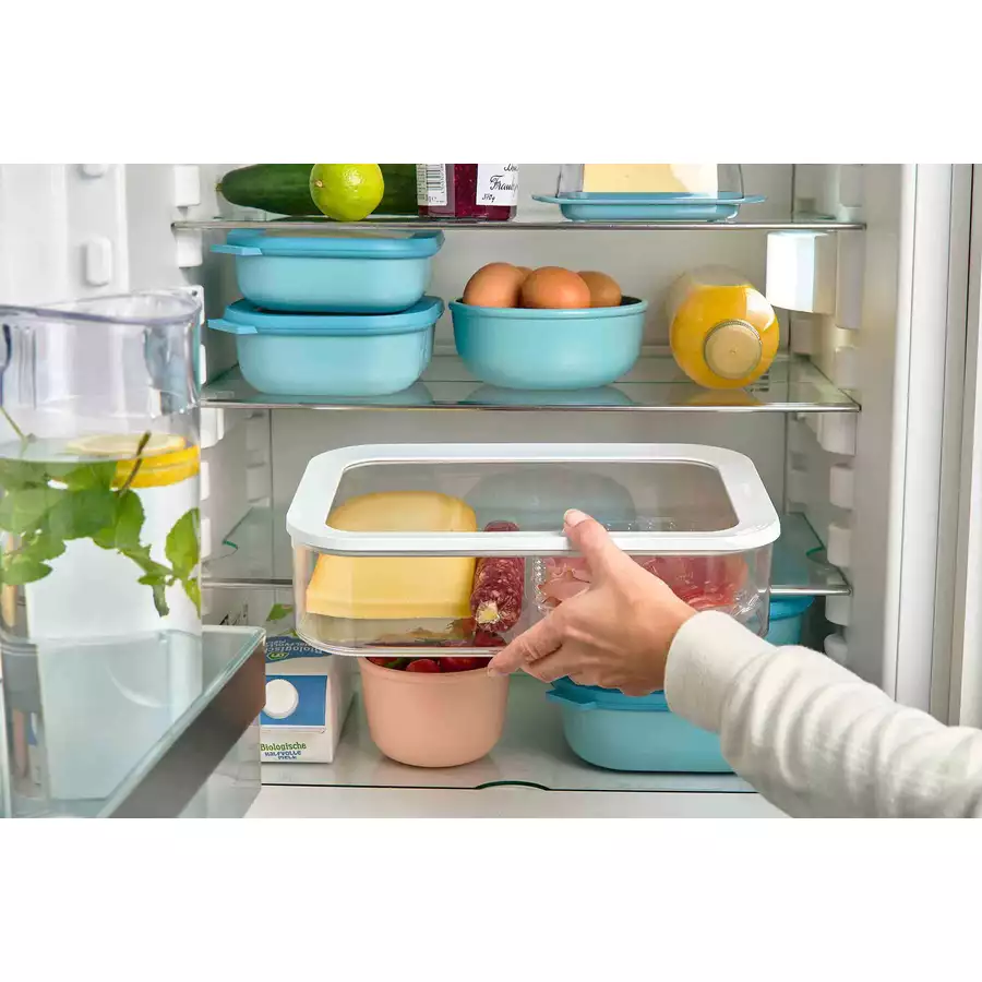 Mepal Frühstücksdosen XXL Modula 4800 ml 2er Set weiß
