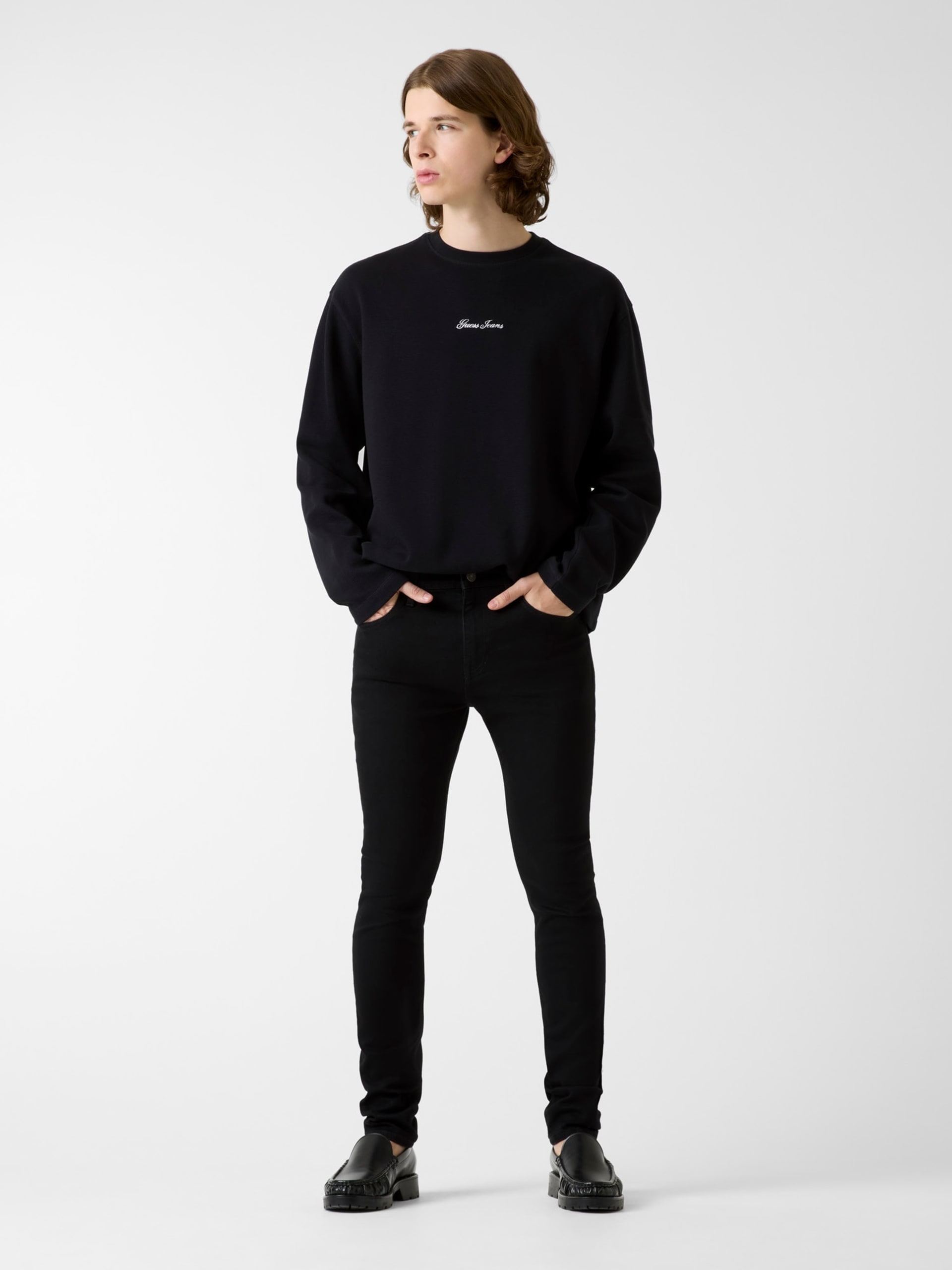 Camiseta de malha com modelagem quadrada