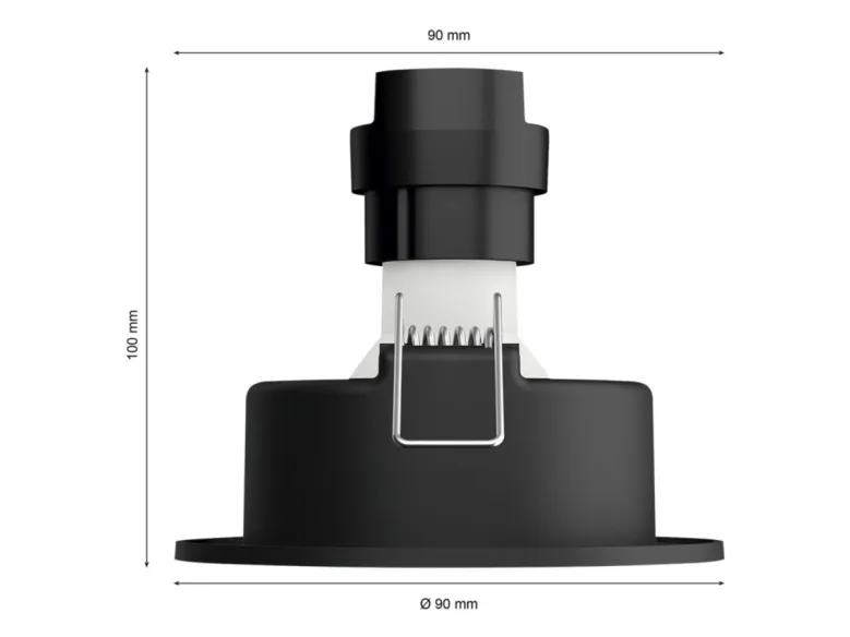 Philips Hue White ambiance Milliskin - Indlejret spotlys - LED-spot lyspære - GU10 - 4.2 W - klasse E - varmt til køligt hvidt lys - 2200-6500 K - aluminium (pakke med 3)