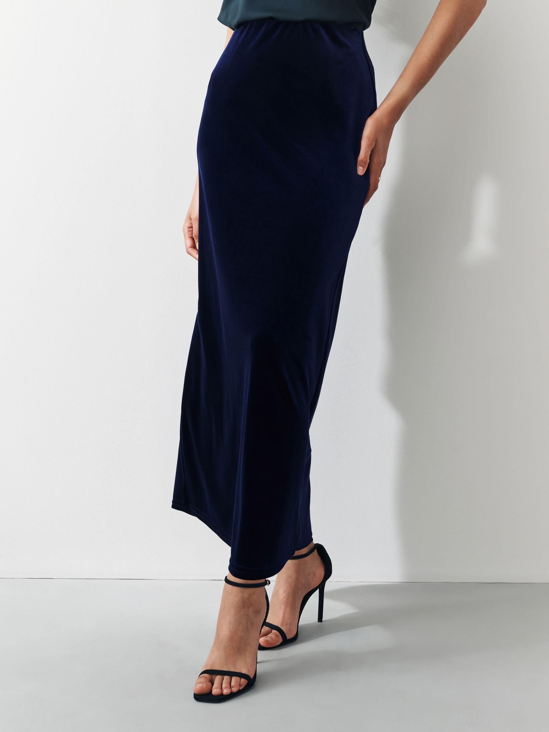 Donkerblauw - Fluwelen rok