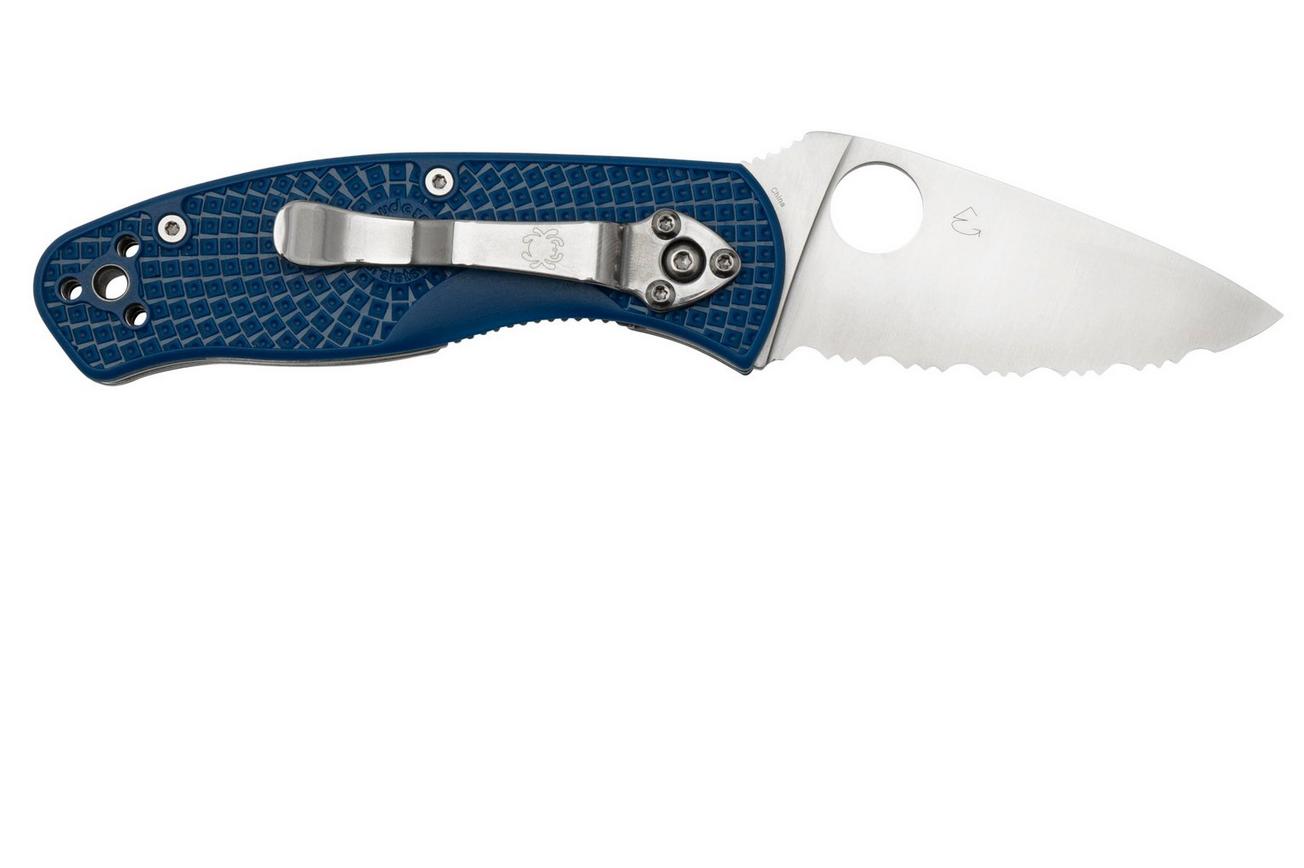 Spyderco Persistence Lightweight C136SBL Serrated S35VN Blue FRN zakmes