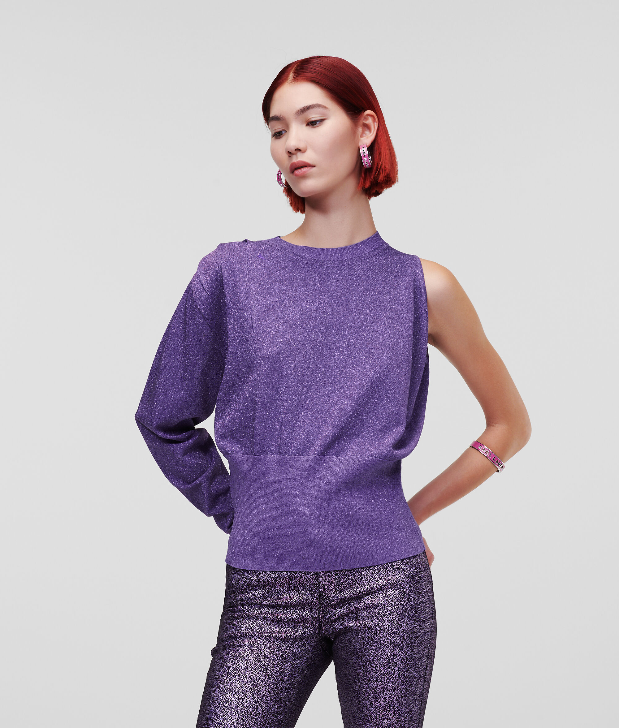 PULL ASYMÉTRIQUE IRISÉ