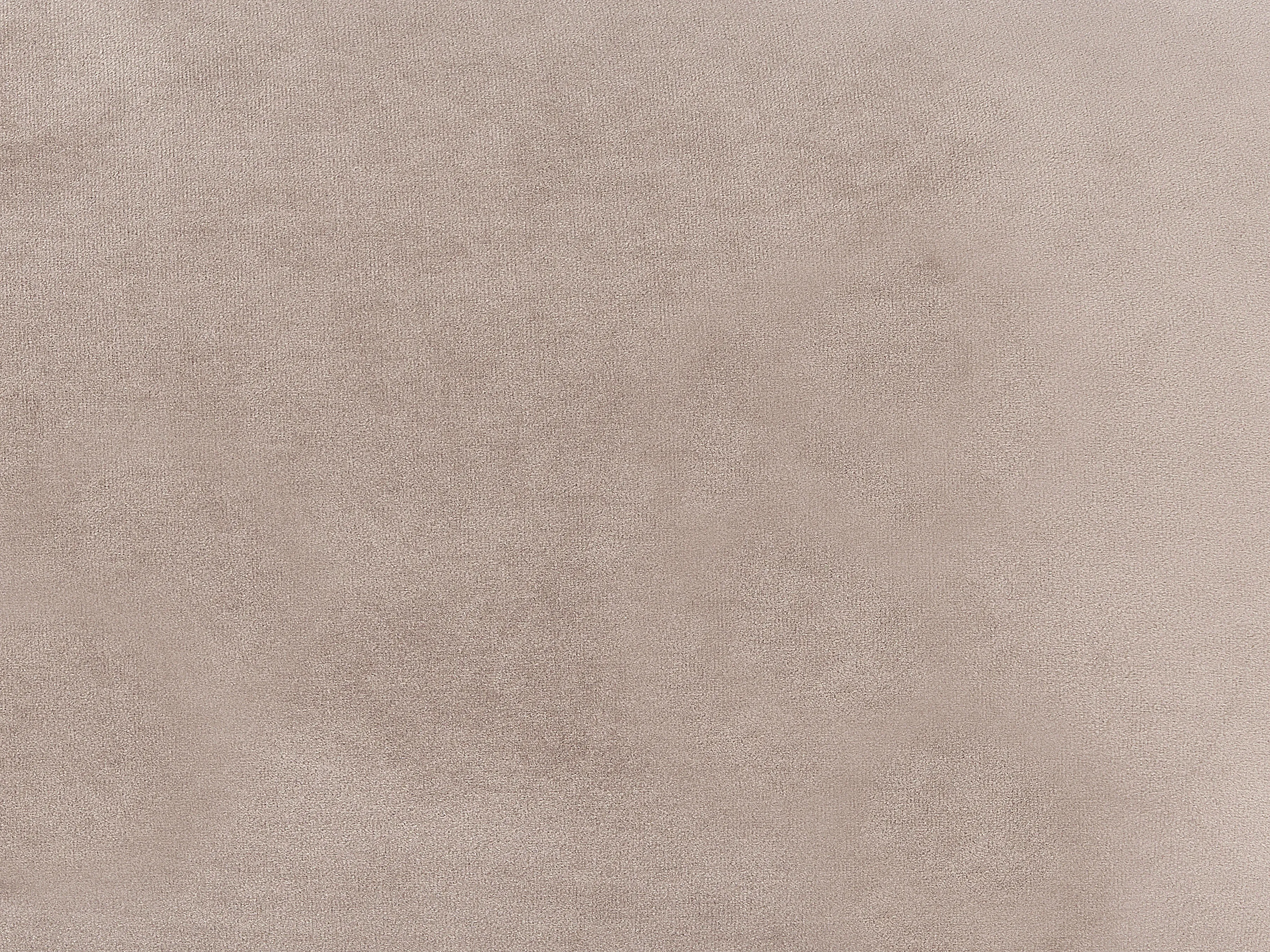 Rechtszijdige chaise longue CHAUMONT Fluweel Taupe