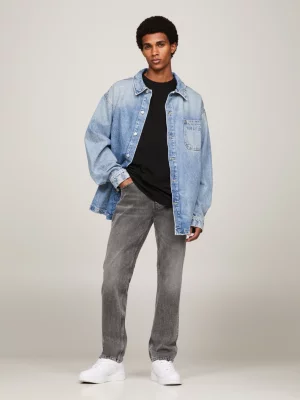 Calça jeans Ryan Regular Straight preta desbotada