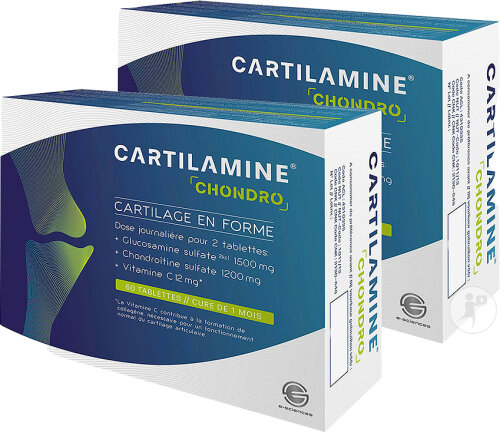 Pack de 2 Cartilamine Chondro Complément Alimentaires Comprimé 60