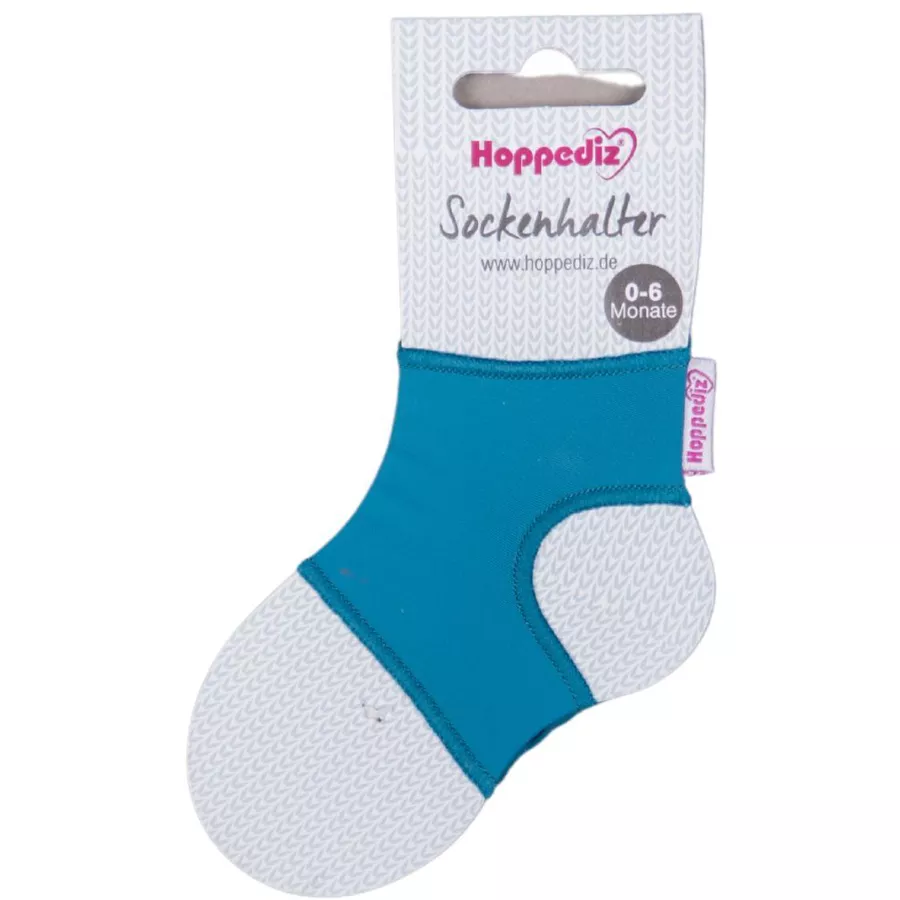 Hoppediz Babysocken Sockenhalter petrol
