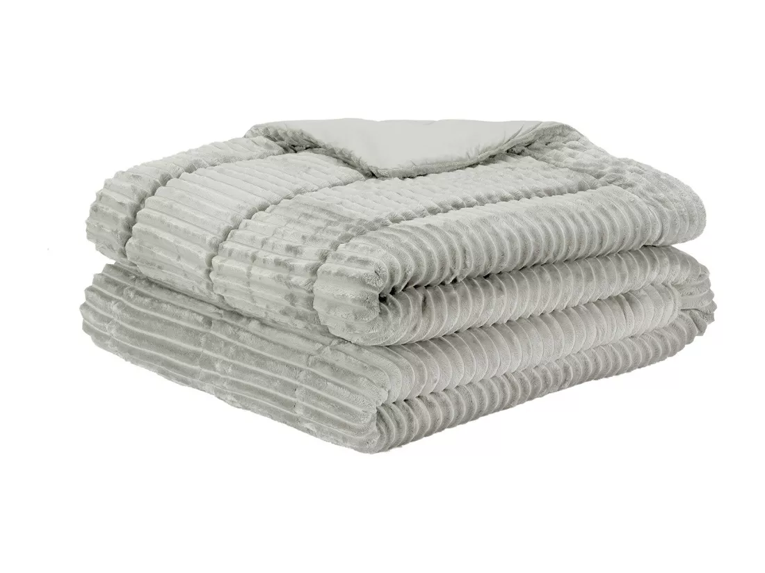 Couette Fibre Velvet 500gr Stripes Naturel