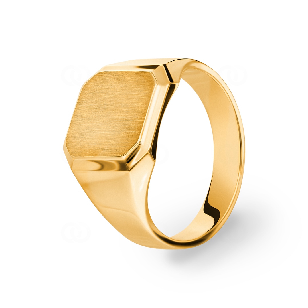 Siegelring 750/18 K Gelbgold 12 x 11mm