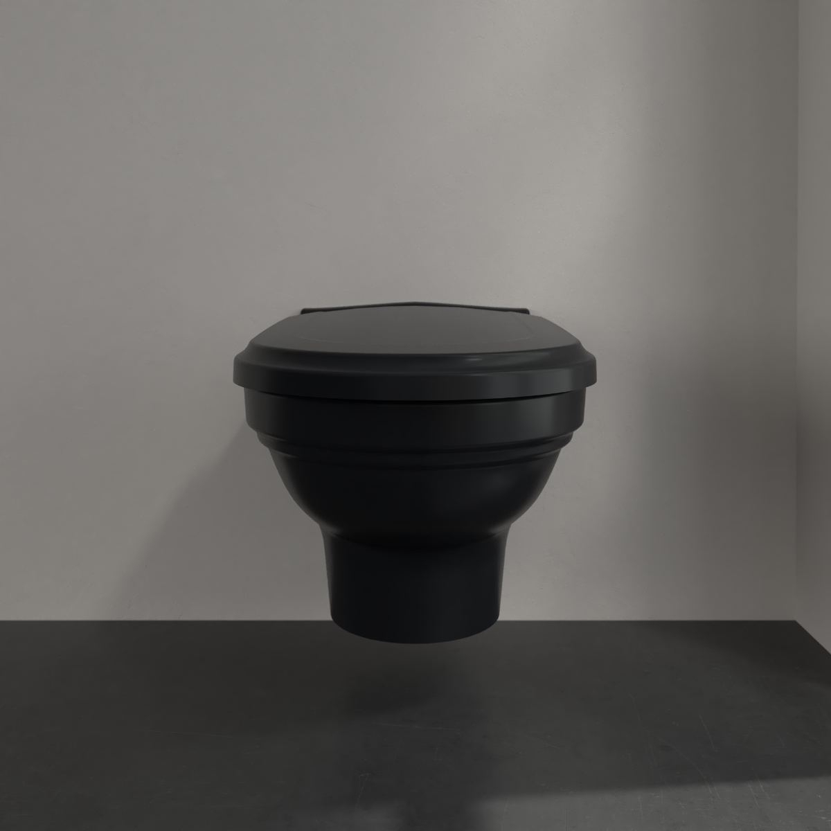 Villeroy & Boch Hommage hangend toilet CeramicPlus zwart mat
