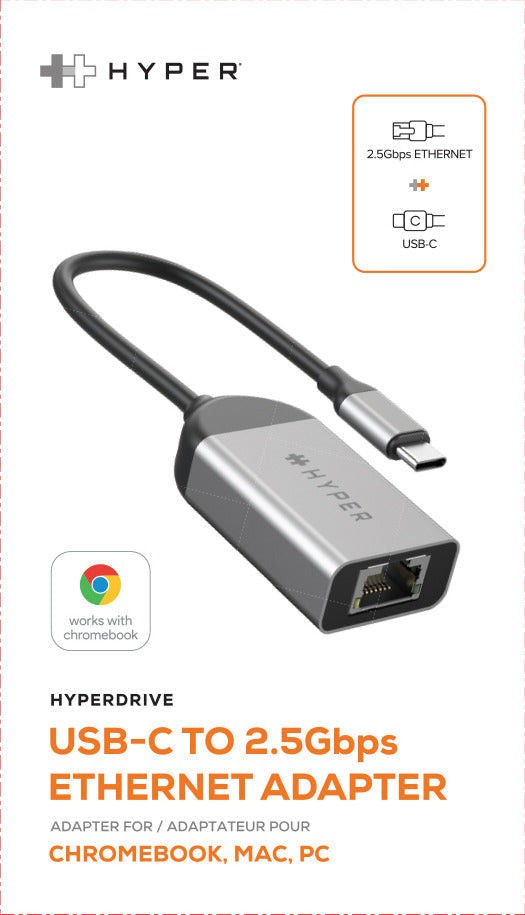 Targus - HyperDrive USB-C til 2,5 Gbps Ethernet adapter