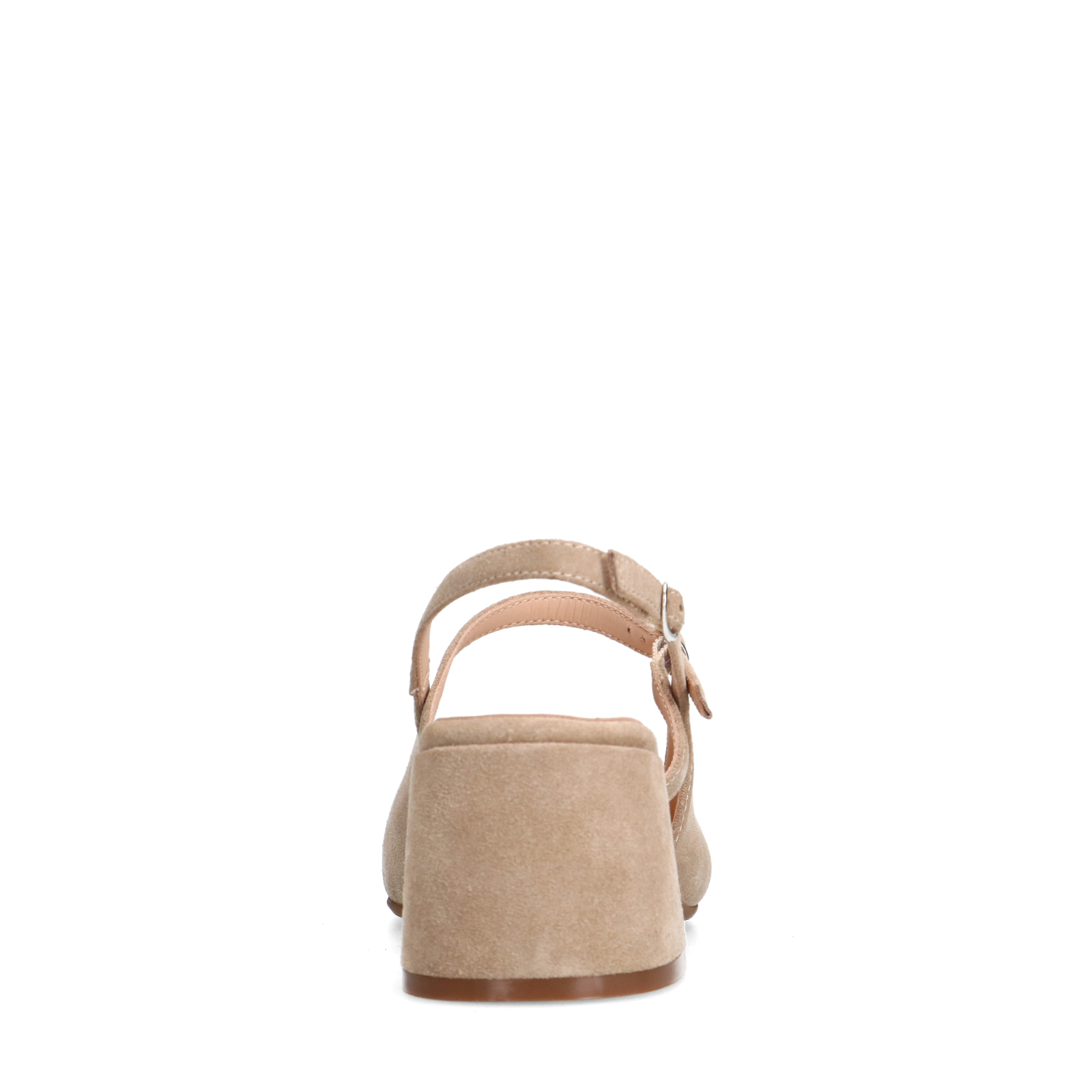 Beige suède slingbacks