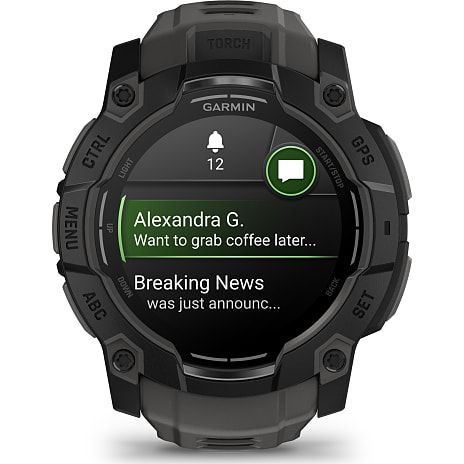 Garmin Instinct 3 Amoled smartwatch - sort