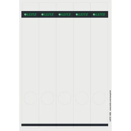 Leitz 16880085 Rückenschilder für Standard- und Hartpappe-Ordner, grau, 125 Stück