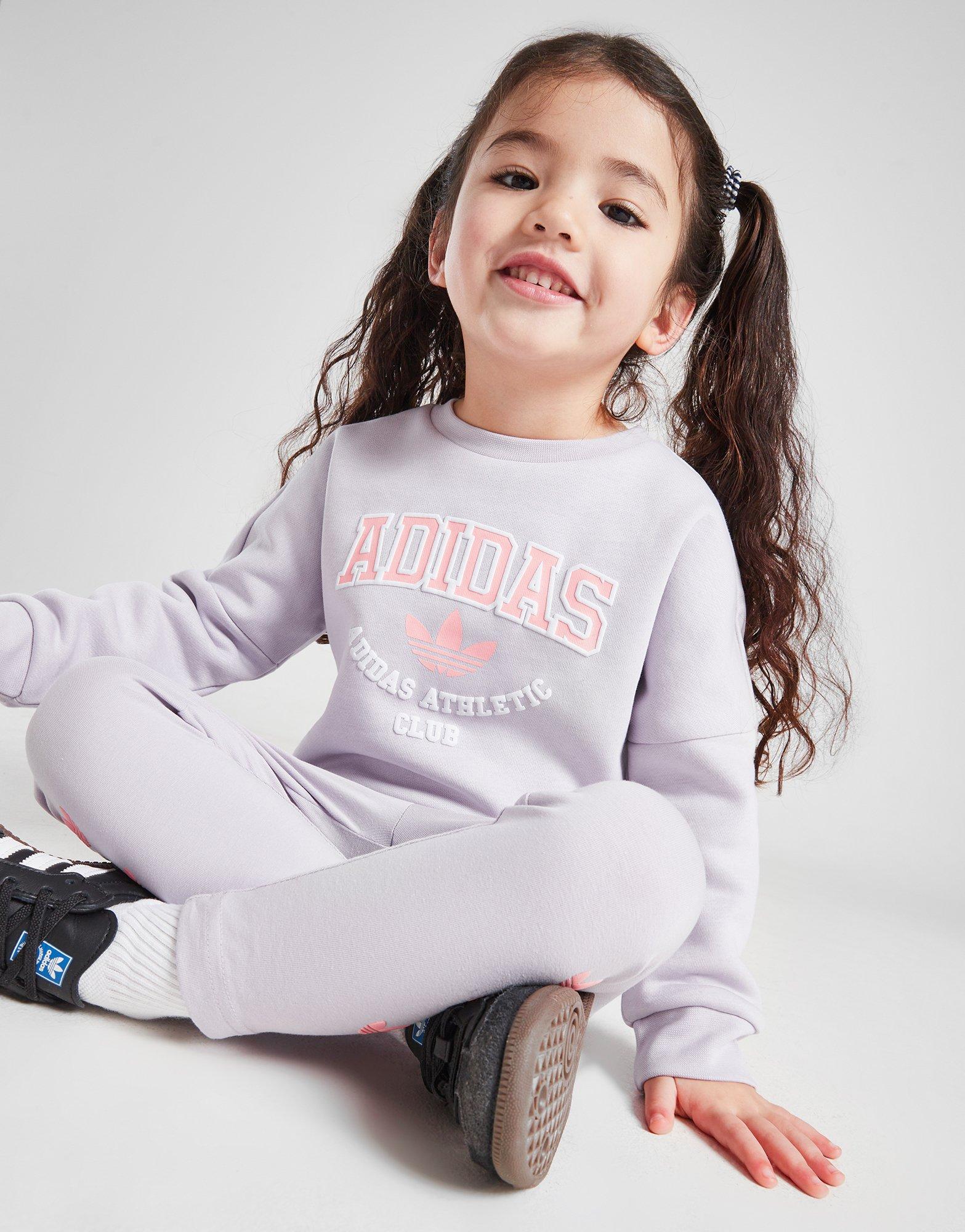 adidas Originals Girls' Varsity Crew Sweatshirt/Leggings Set Infant