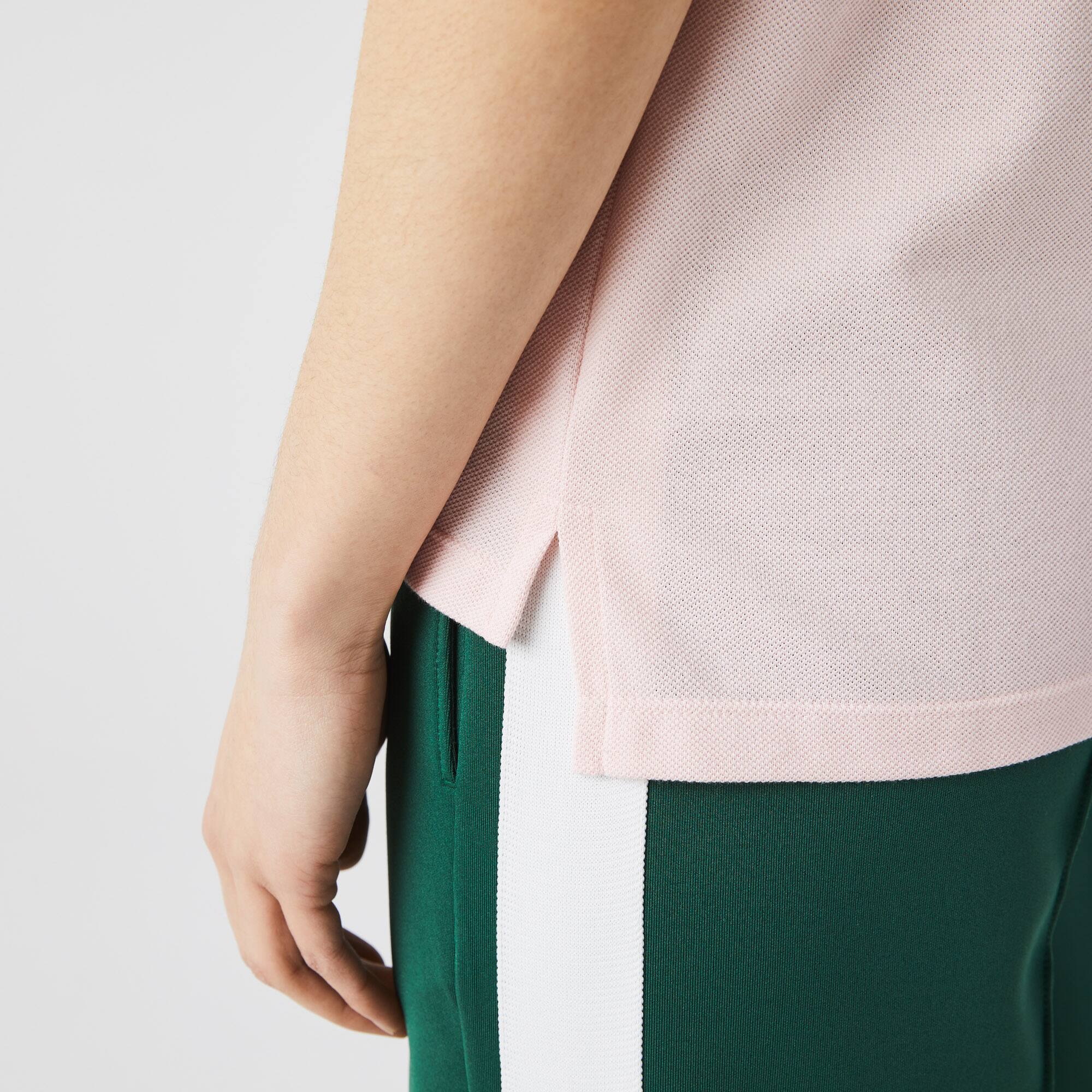 LACOSTE Regular Fit Damen-Poloshirt aus weichem Petit Piqué Kurze Ärmel - Rosa - Lacoste - Damen