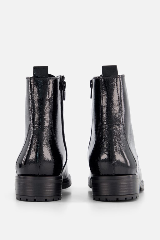 Gabor Veterboots zwart Lak leer