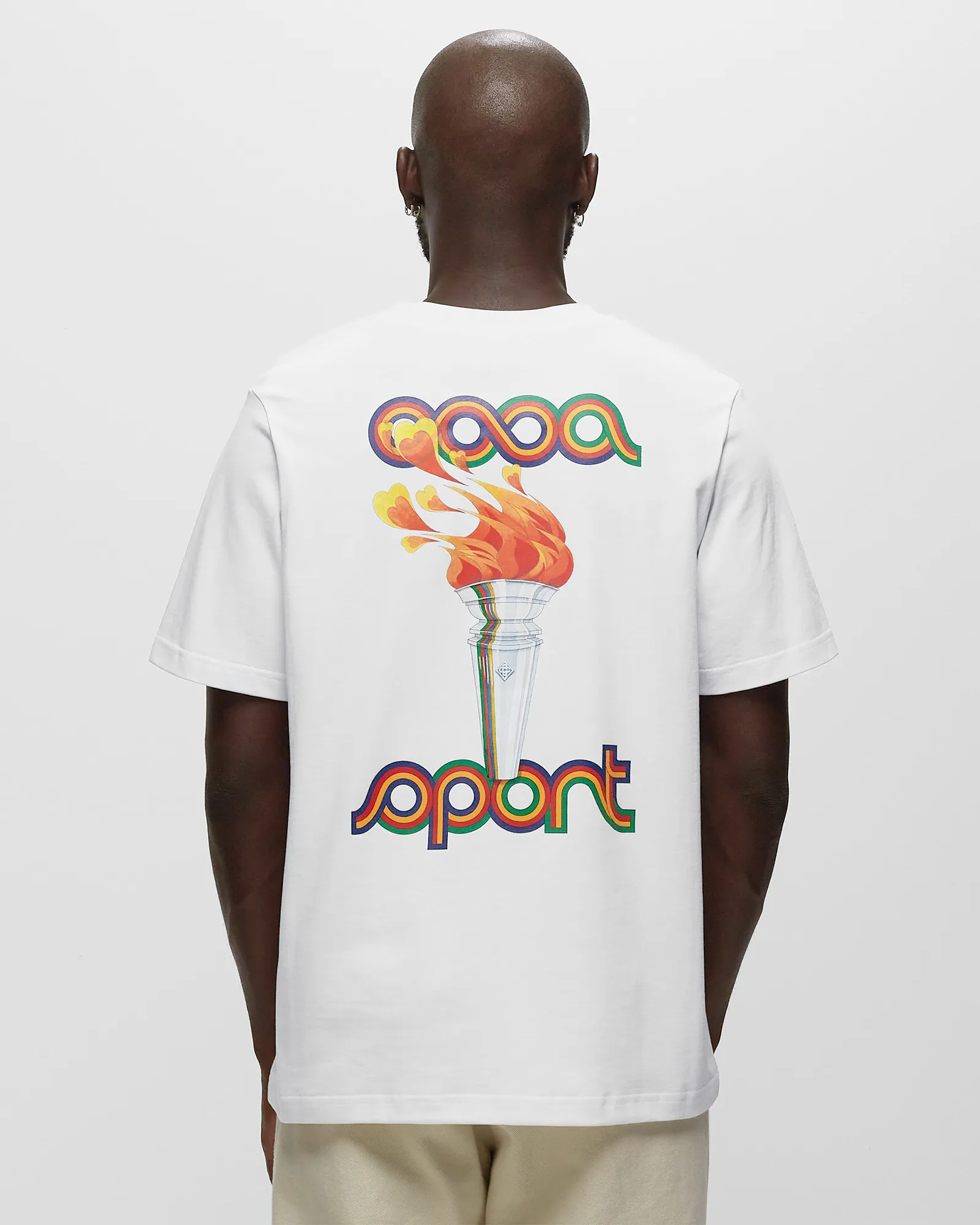 Casablanca LA FLAMME DU SPORT PRINTED T-SHIRT