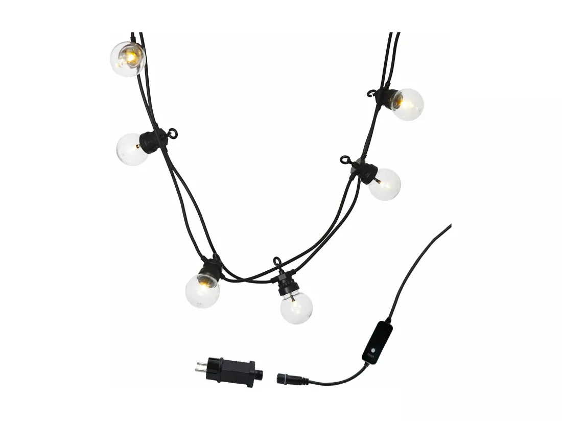 Guirlande lumineuse PARTY CLEAR 20 Noir Plastique 8.7 m