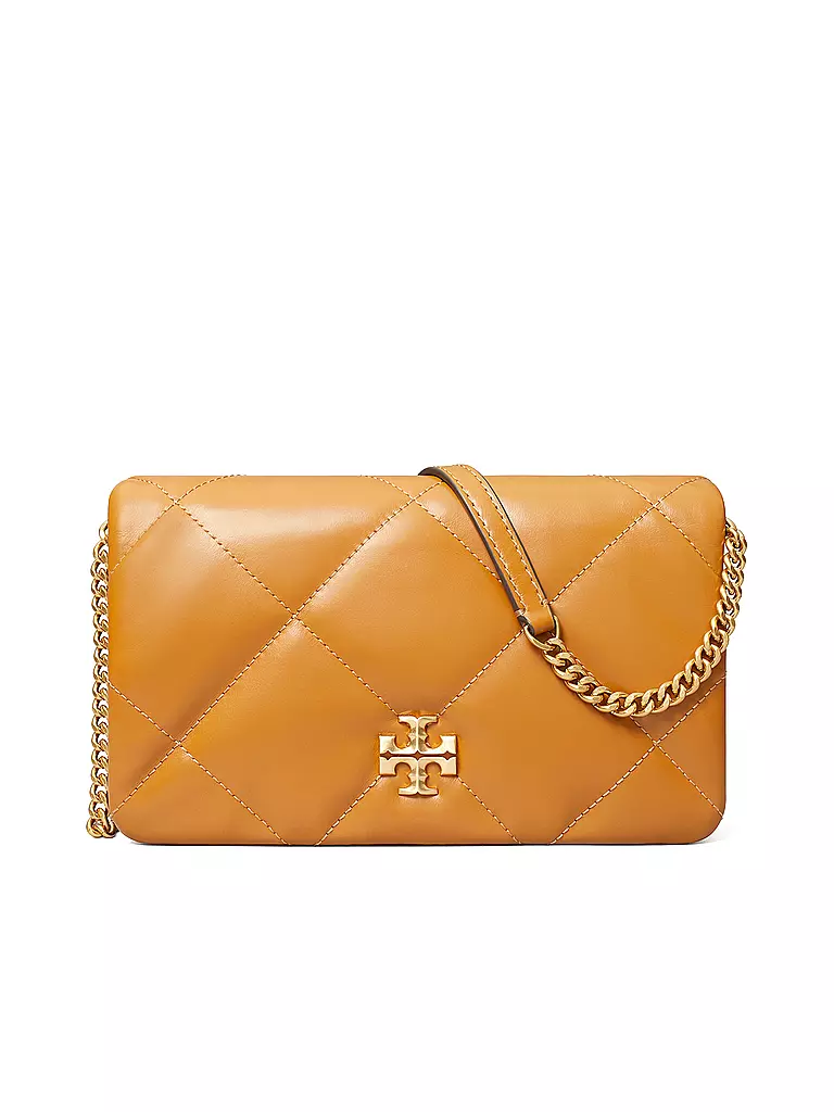 TORY BURCH Geldbörse KIRA DIAMOND braun