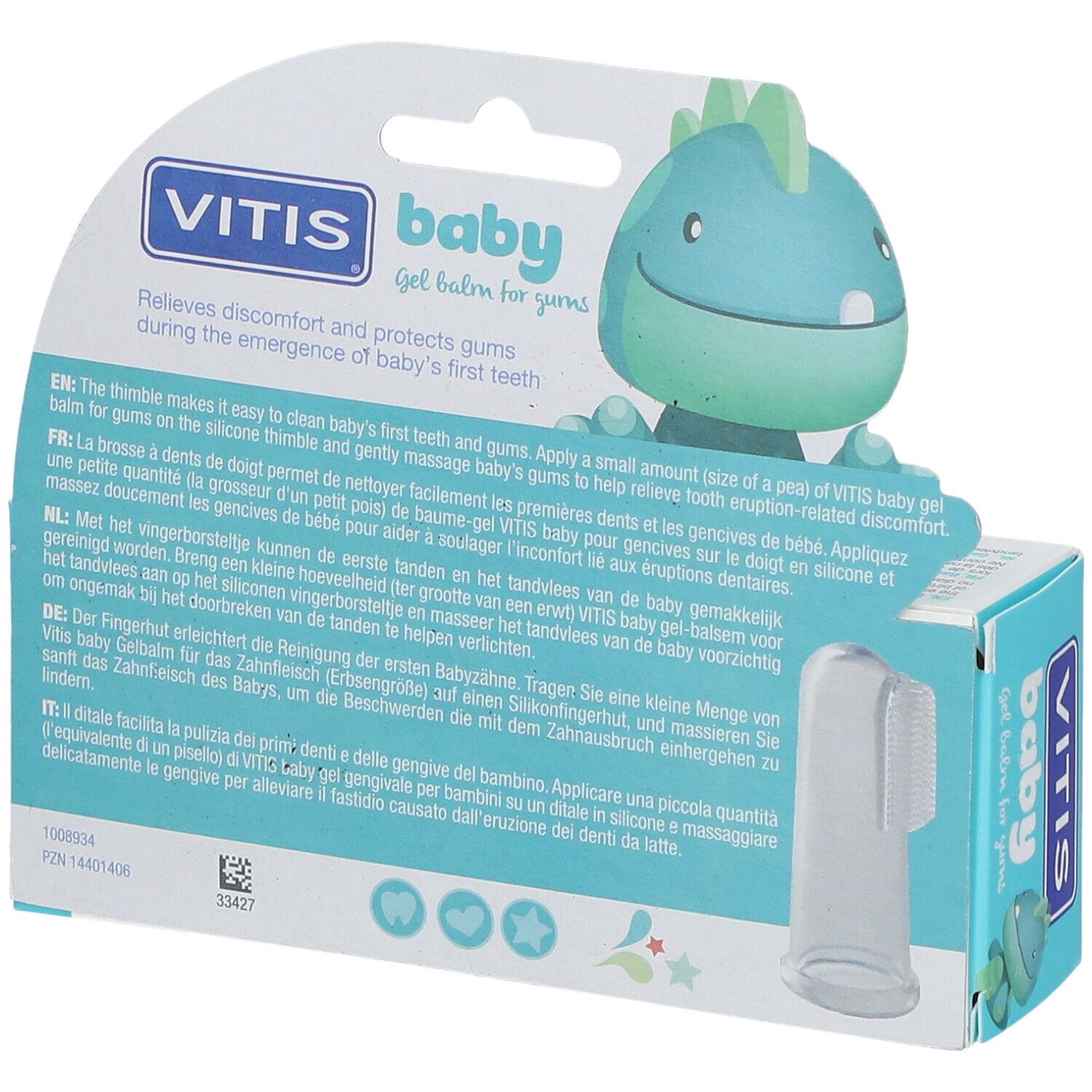 VITIS® Baby Gelbalsam + Fingerzahnbürste