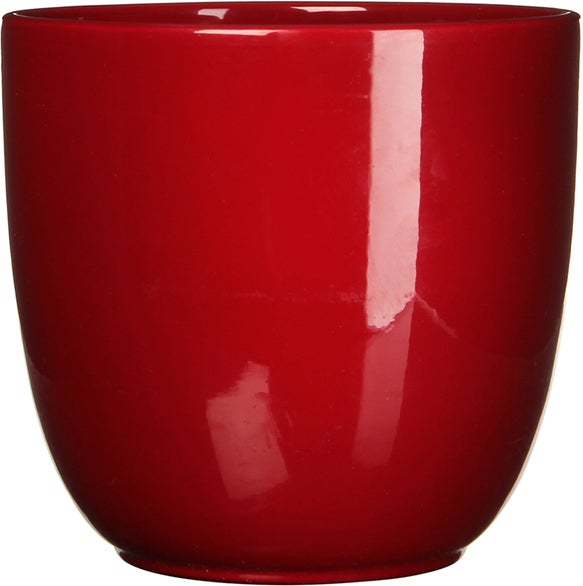 Mica pot Tusca D 19,5 H 18,5 cm donkerrood