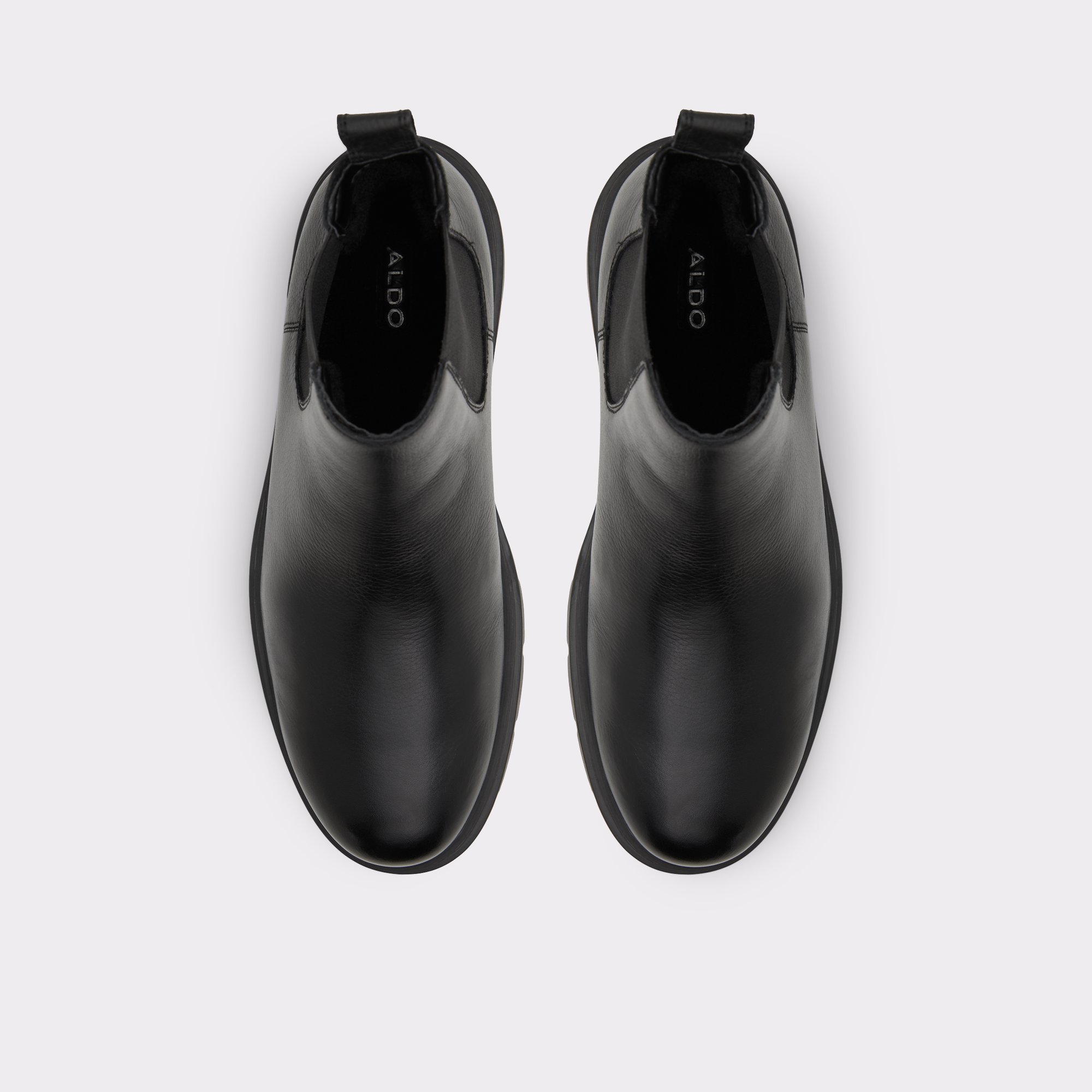 Weannon Black Leather Smooth Men Chelsea boots