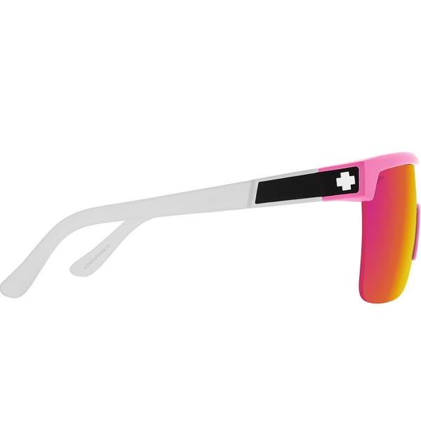 Lunette de soleil lifestyle SPY FLYNN 5050 MATTE PINK MATTE TRANSLUCENT WHITE HAPPY BRONZE PINK MIRROR
