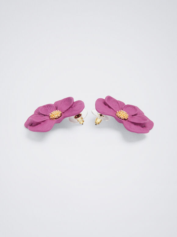 Brincos de Flor - Violeta