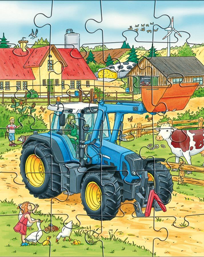 3 Puzzle –  Traktor & Co. 3X24-teilig