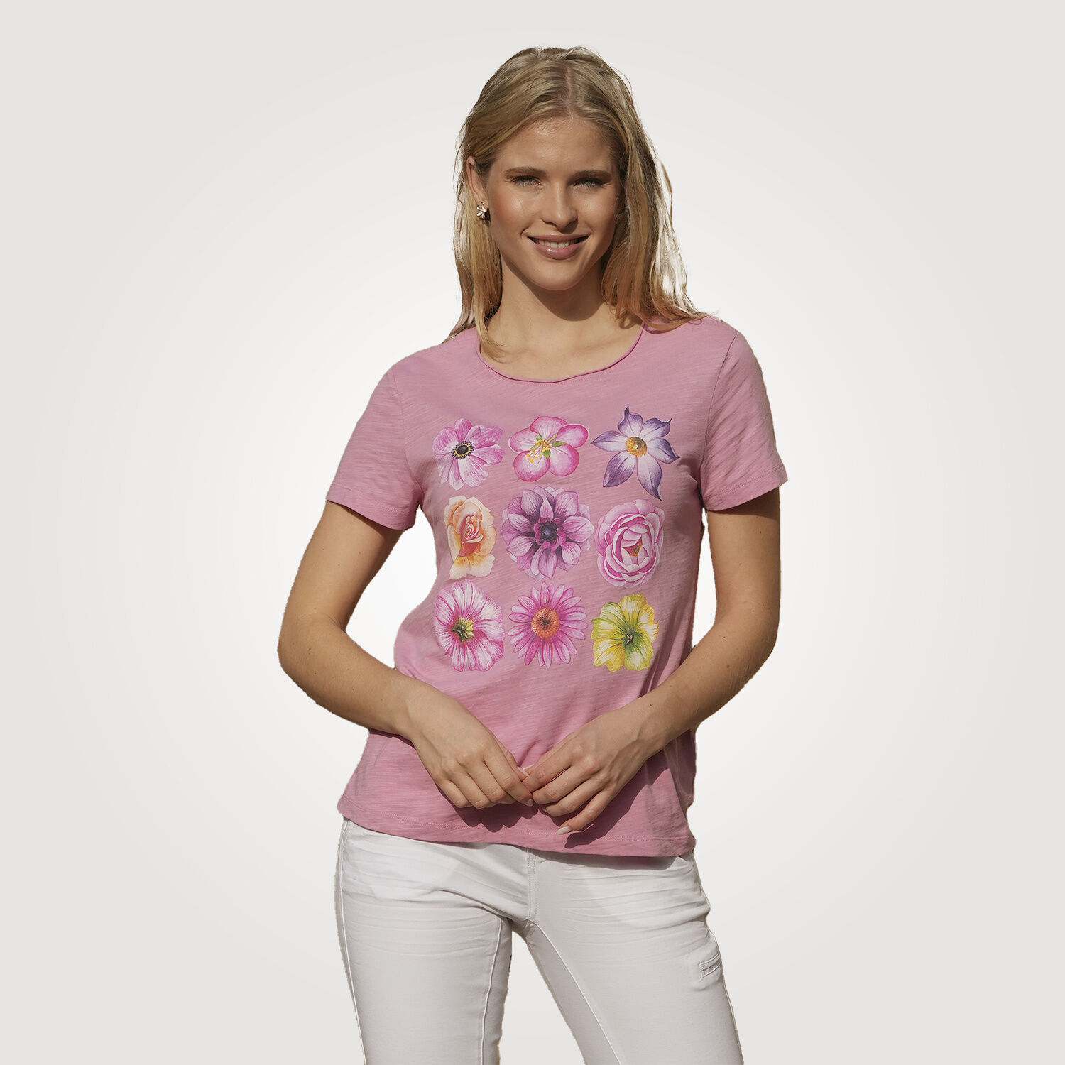 T-Shirt mit floralem Print