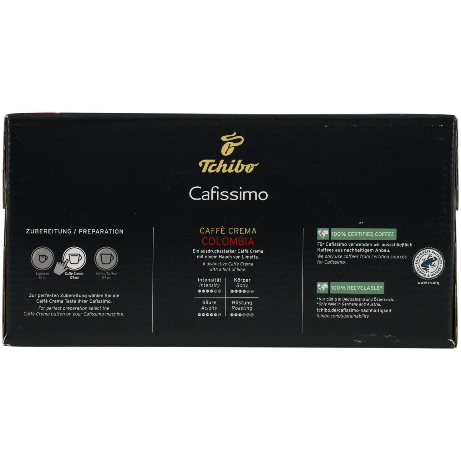 Tchibo Cafissimo Crema Colombia 96 Kapseln
