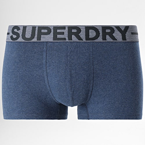 Lot De 3 Boxers Classic Bleu Marine Bordeaux Rose Chiné