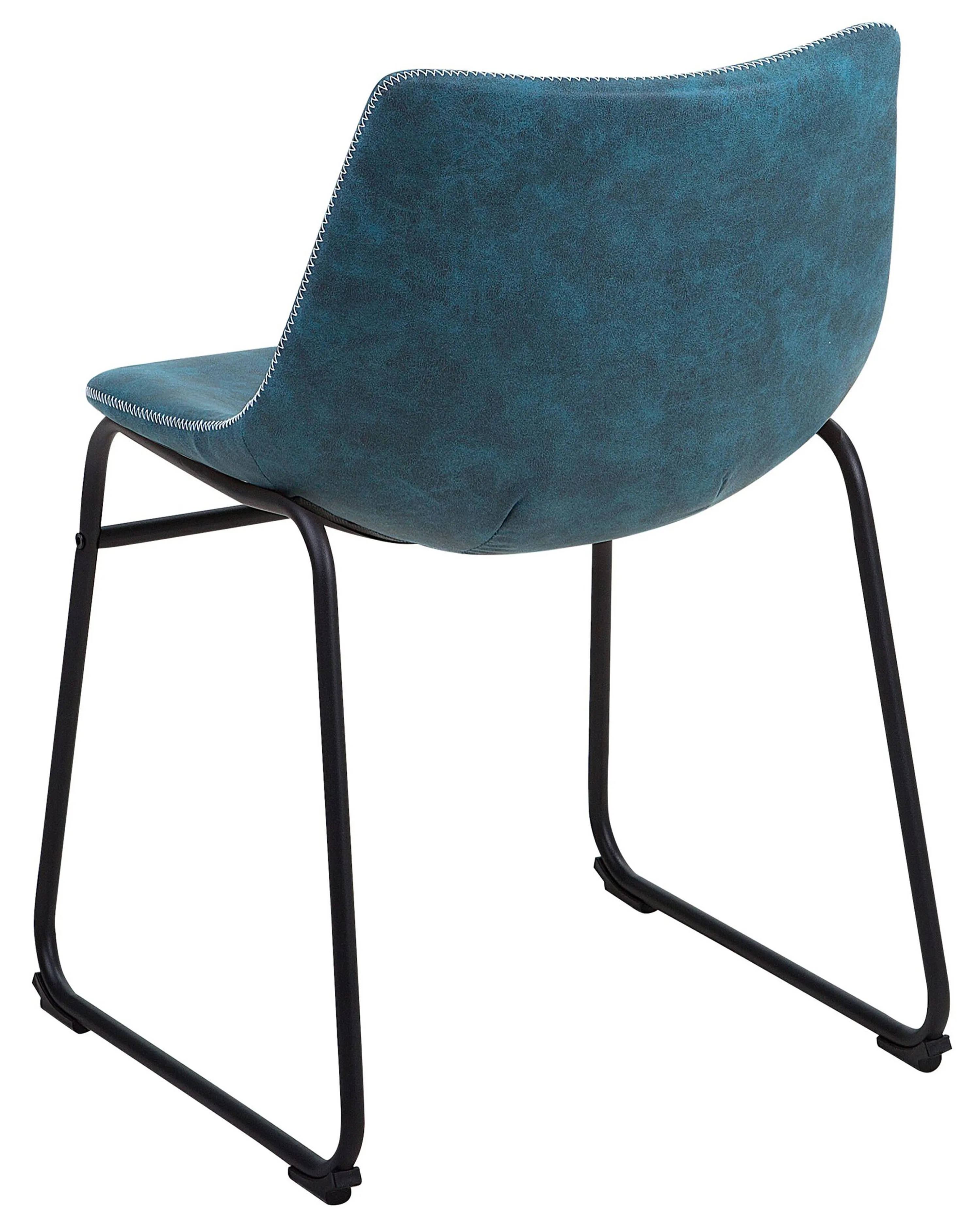 Set van 2 eetkamerstoelen BATAVIA Stof Zeeblauw