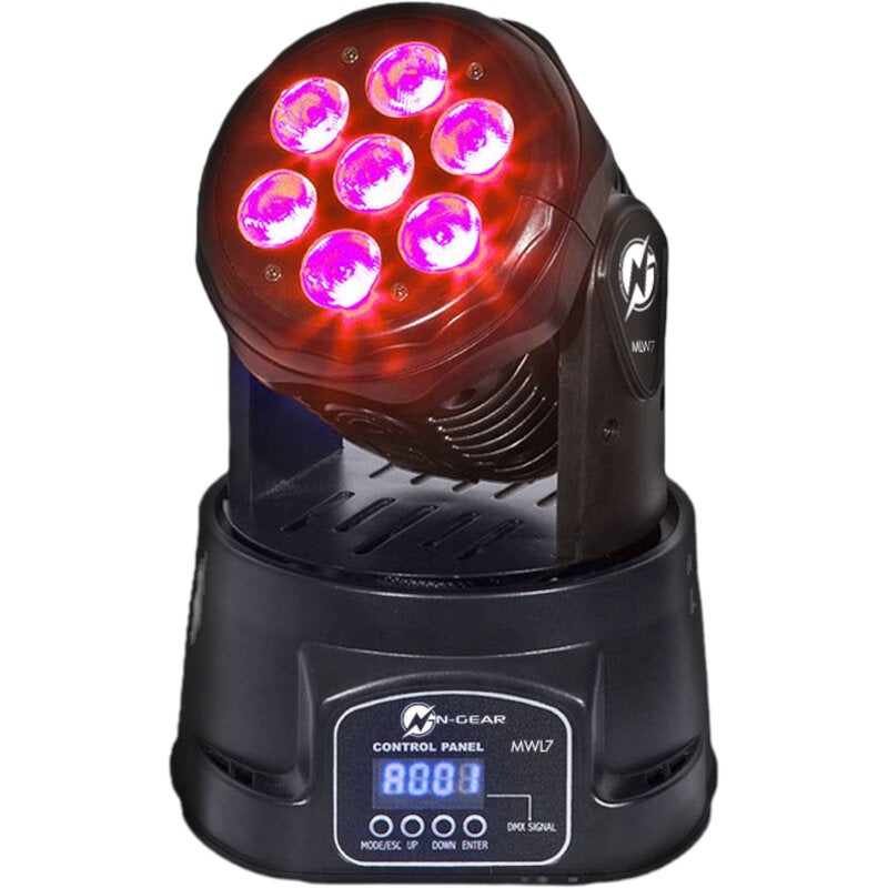 N-Gear MOVE WASH LIGHT 7 LED moving head