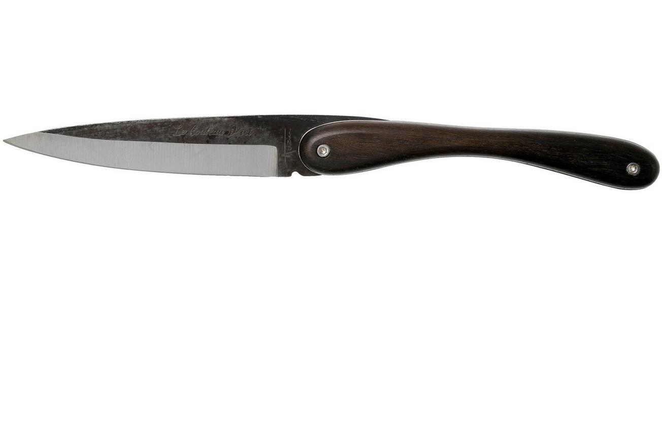 Laguiole en Aubrac Couteau d’ici L0511EBU/LNRB1 Ebony Carbon zakmes