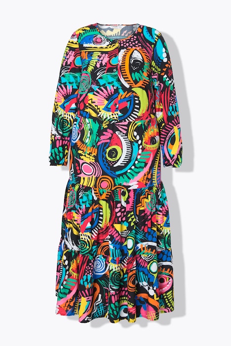 Kleid, Augen-Muster, Volants