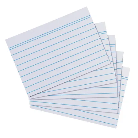 Herlitz Karteikarten A8 200 liniert weiß Blauer Engel