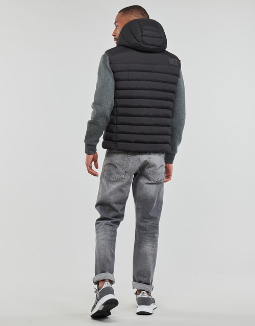 Superdry - HOODED FUJI SPORT PADDED GILET Negro