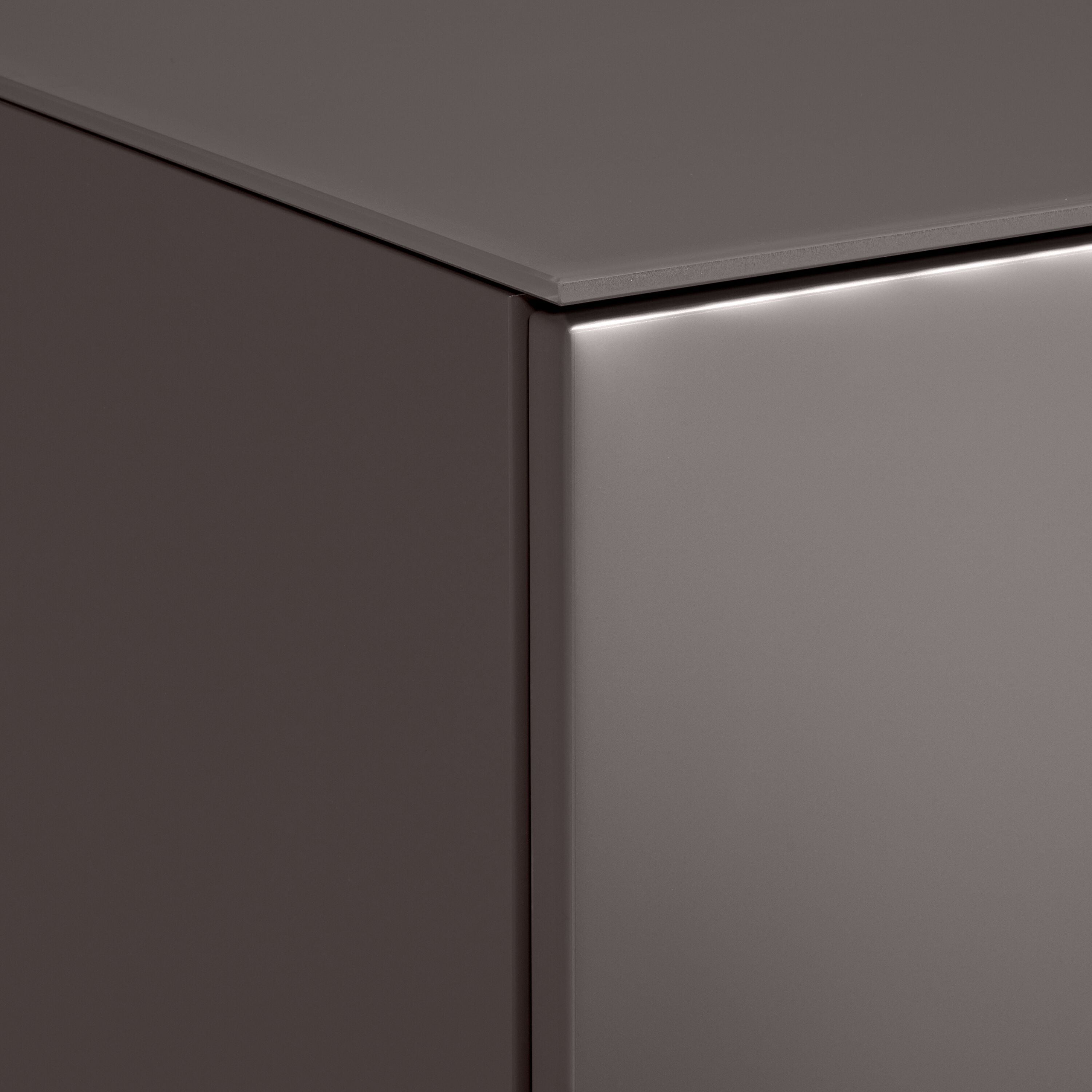 TILL Sideboard - Dunkelgrau / B: 112.0 cm x T: 41.0 cm x H: 78.3 cm