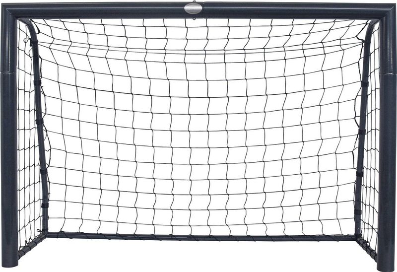 Voetbaldoel - Cristiano - Zwart - Staal - Inclusief Grondankers
