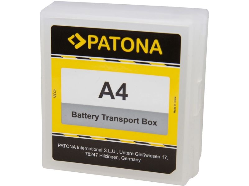Patona Akku-Box für Sony NP-F970, NP-F980L und VW-VBD78 Akku-Aufbewahrungsbox