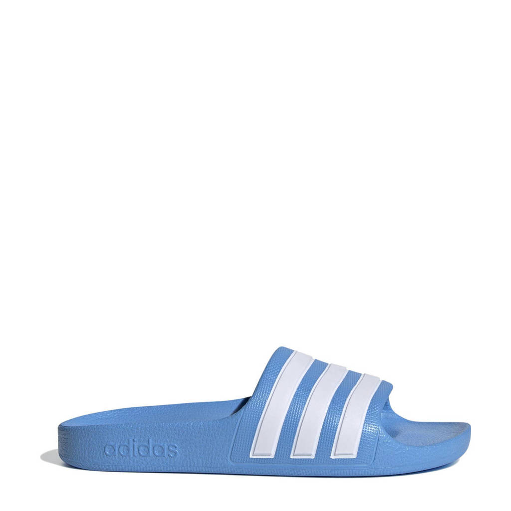 adidas Adilette Aquaslipper blauw/wit