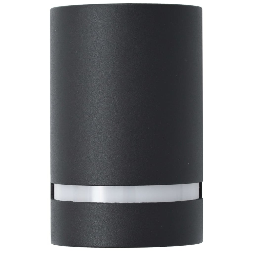 Appliques murales d'extérieur 2 pcs 35 w noir demi-rond