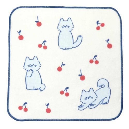 FRIENDSHILL - Handdoek met katten (22x22cm)