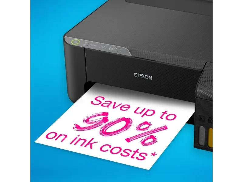 Epson EcoTank L1270 - Printer - farve - blækprinter - ITS - A4 - 5760 x 1440 dpi - op til 10 spm (mono) / op til 5 spm (farve) - kapacitet: 100 ark - USB, Wi-Fi - sort