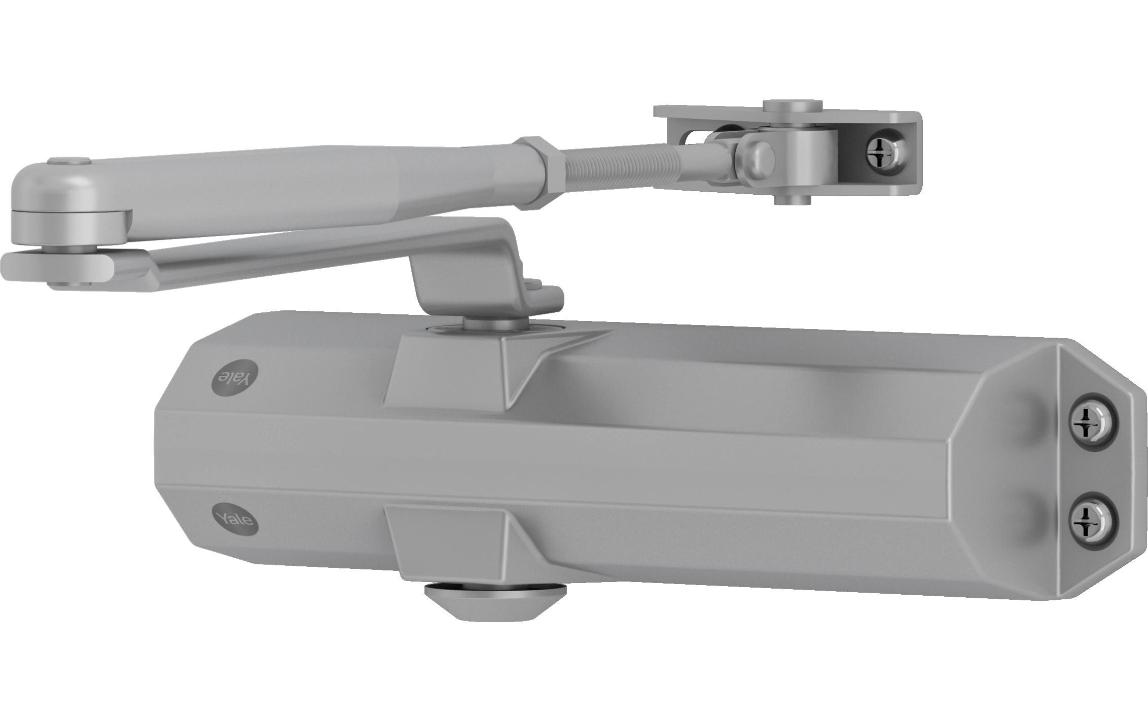 Türschliesser mit Standardarm, Serie 4500 SilberTürschliesser mit normalem Arm