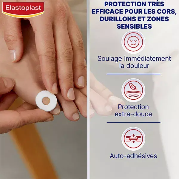 Protetores para calos Elastoplast para os pés, 20 unidades